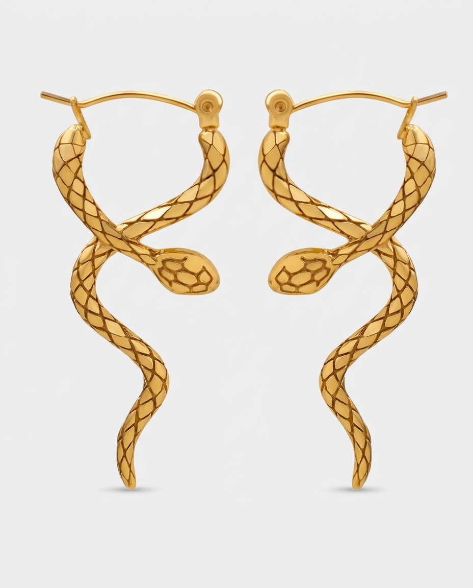 Vintage Wrap Around Serpent Earrings