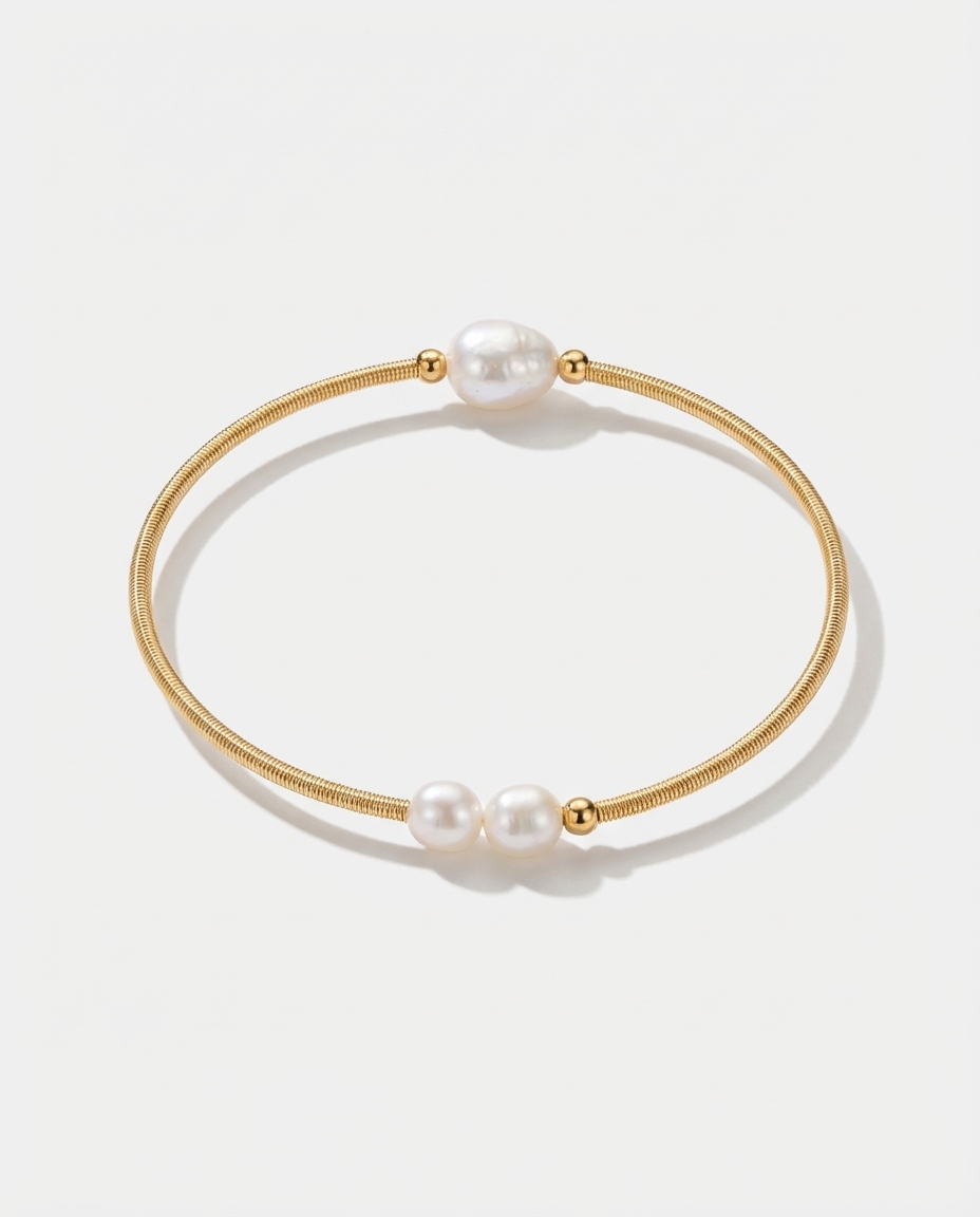 Delicate Handmade Freshwater Pearl Bracelet - Image 4