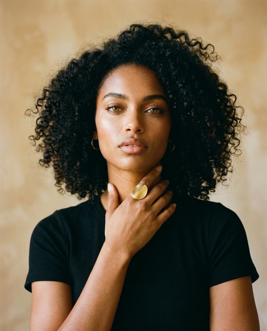 Vintage Matte Brushed Irregular Ring - Image 3