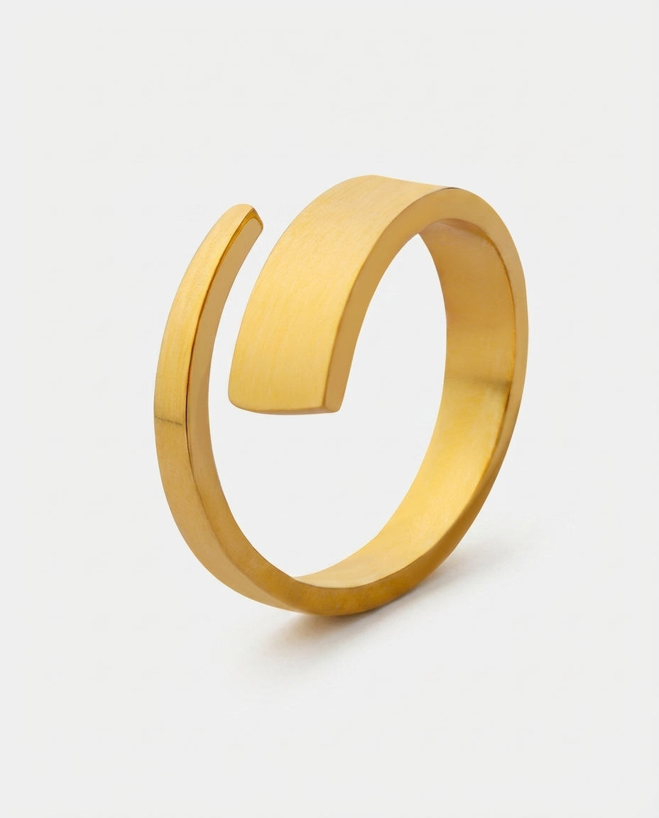 Minimalist Twisted Band Ring - Image 7